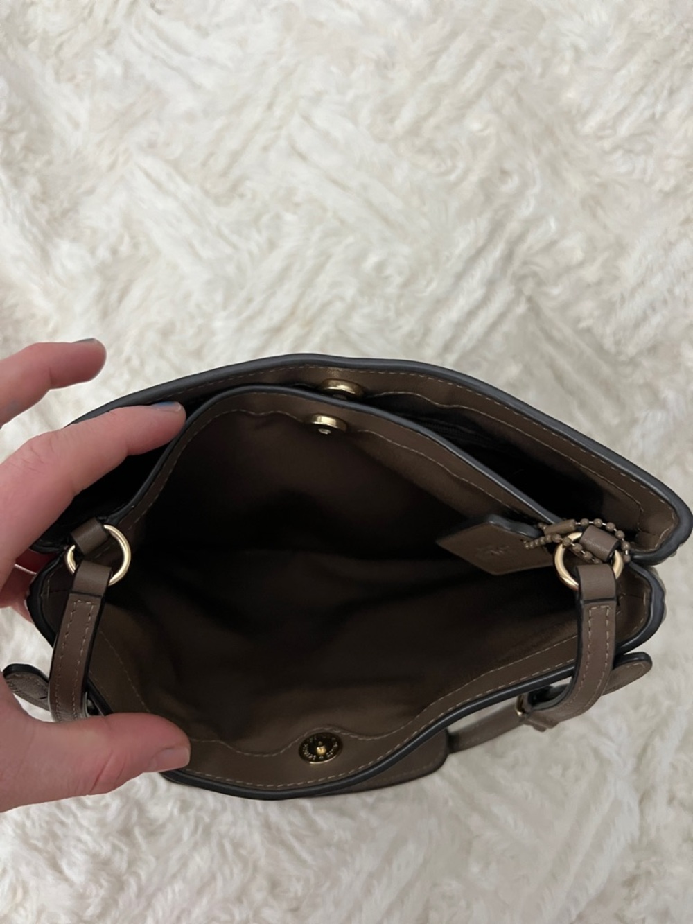 Coach Penelope Chocolate Brown Leather Shoulder Bag - Picture 8 of 8